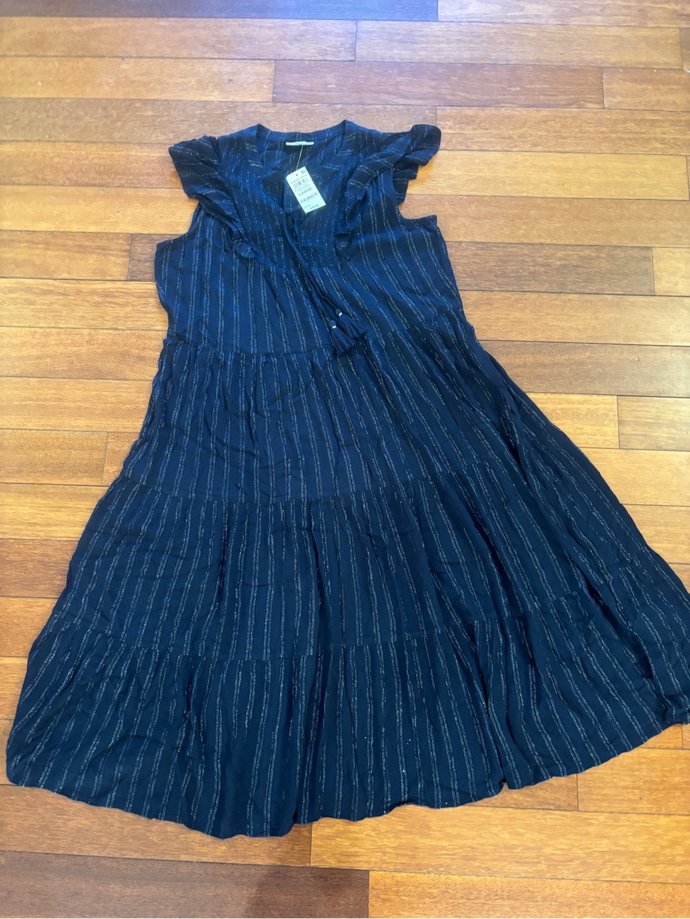 Style & Co Navy Blue Shimmer Dress size L